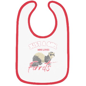 Discover Girl Love Ferret Bibs