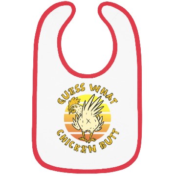 Discover Funny Guess What Chicken Butt Farmer Joking Bibs