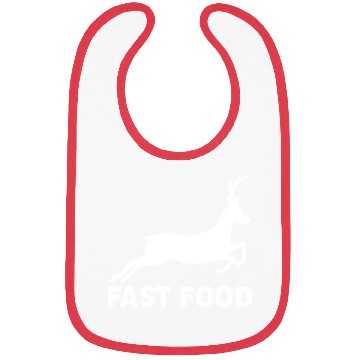 Discover Fast Food Funny Deer Hunting 1 Bibs