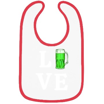 Discover Love Green Beer Bibs