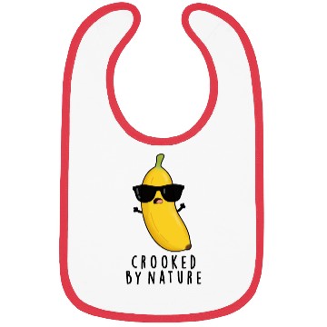 Discover Crooked By Nature Cute Banana Bibs