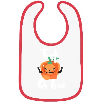 Discover Scary Trick Or Treat Pumpkin Bibs