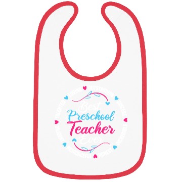 Discover Best Preschool Teacher Ever Bibs
