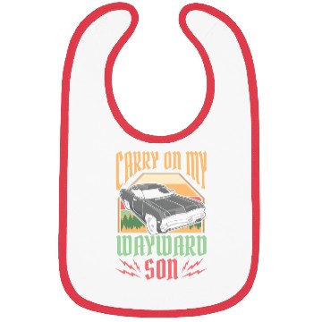 Discover Carry On My Wayward Son Supernatural Bibs