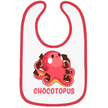 Discover Chocotopus Octopus Funny Sweet Tooth Bibs