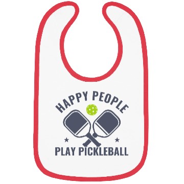 Discover Pickleball Happy People Play Pickleball Funny Bibs