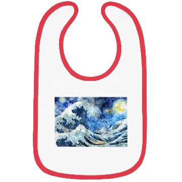 Discover Great Wave During a Starry Night Click on Artist Bibs