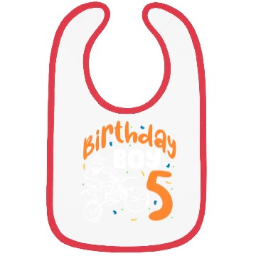 Discover Birthday Boy 5, 5th Birthday Dirt Bike Bibs