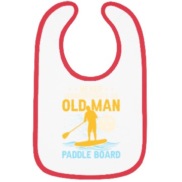 Discover Never Underestimate An Old Man With A Paddle Board Bibs