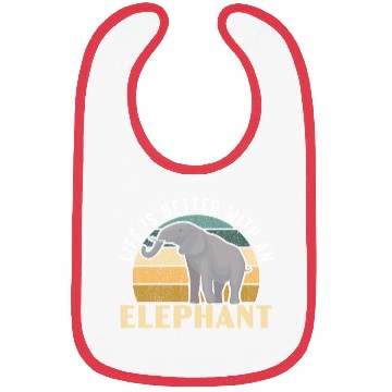 Discover Elephant Lover Wildlife Animal Zoo Zookeeper Bibs