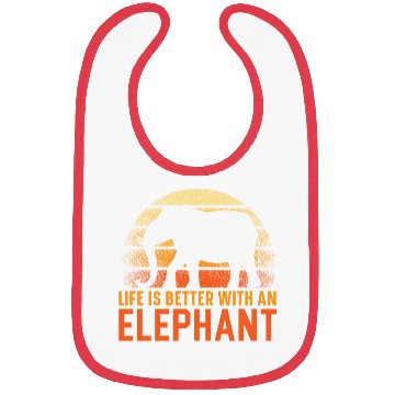 Discover Elephant Lover Wildlife Animal Zoo Zookeeper Bibs