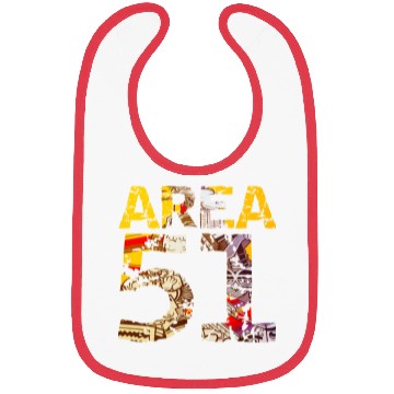 Discover Area 51 UFO Design Bibs