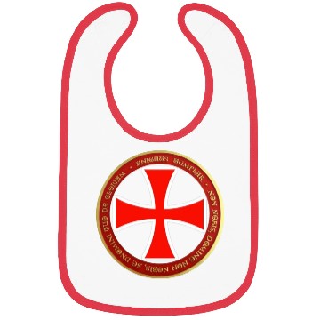 Discover Knights templar cross shield Bibs