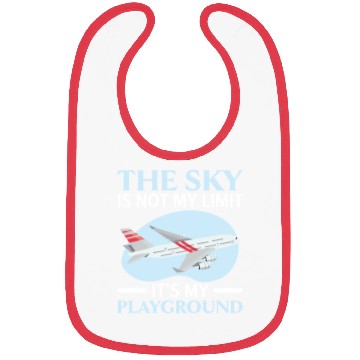 Discover Airplane Plane Pilot Aviator Sky Flight Instructor Bibs