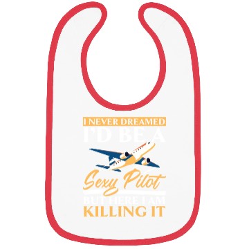 Discover Airplane Plane Pilot Aviator Sky Flight Instructor Bibs