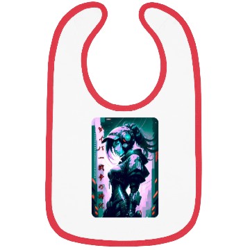 Discover Neon Nights: A Cyberpunk Design 6 Bibs