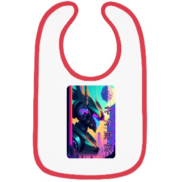 Discover Neon Nights: A Cyberpunk Design 2 Bibs