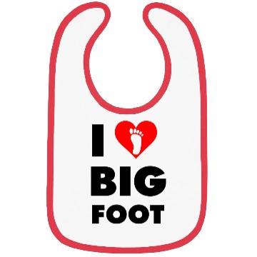 Discover I Love Bigfoot Bibs