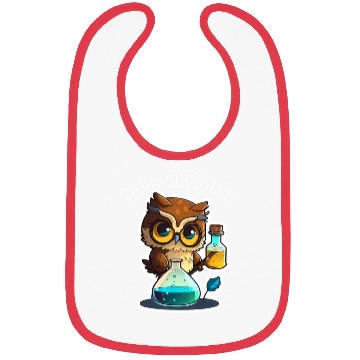 Discover Science Cute Chemistry Nerd Owl Chemist Animals Ge Bibs