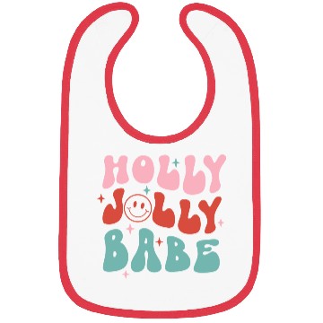 Discover Holly Jolly Babe Bibs