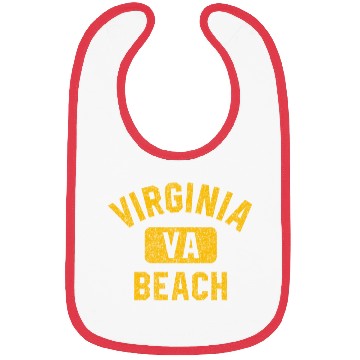 Discover Virginia Beach VA Gym Style Distressed Amber Bibs