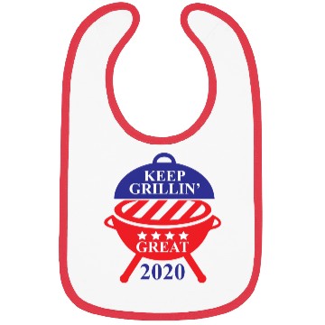 Discover Keep Grillin Great 2020 Guys Republican Funny Gift Bibs