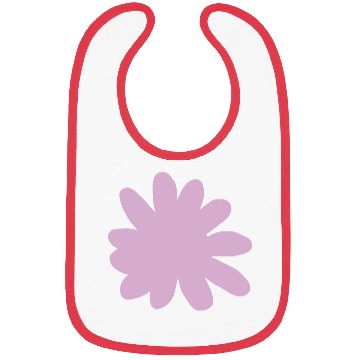 Discover Magenta Abstract Minimal Flower Bibs