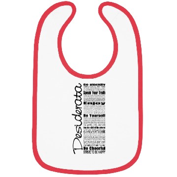 Discover Desiderata Prose Poem Bibs