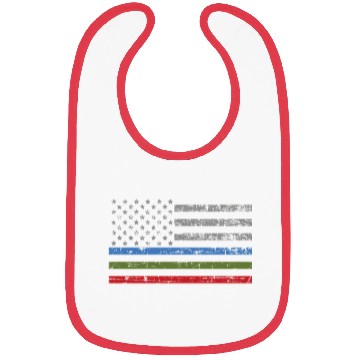 Discover Thin Blue Green Red Line American Flag Support Bibs