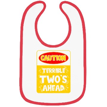 Discover Caution Terrible Two's Ahead Bibs