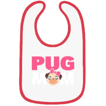 Discover Pug Mom Pug Parent Bibs