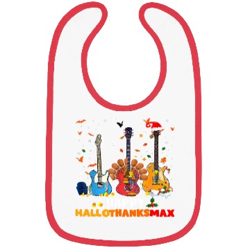 Discover Guitar Happy Hallothanksmas Halloween Thanksgiving Bibs