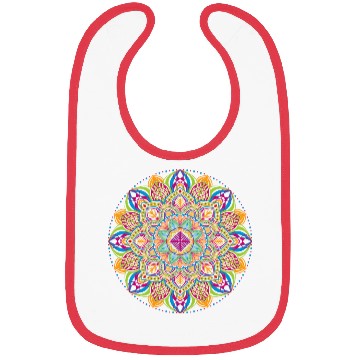 Discover pattern Mandala flowers , Bibs Bibs
