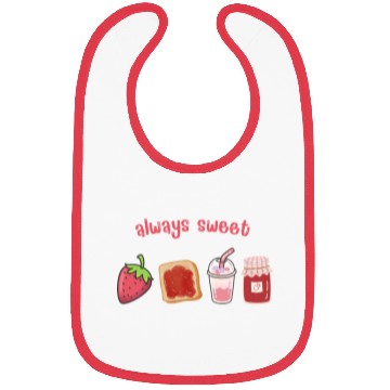 Discover Always sweet Embrace the Strawberry Life Bibs