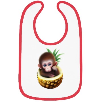 Discover Little monkey in a pineapple Bibs