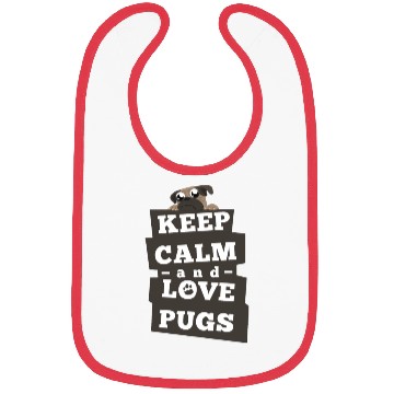 Discover Pug Lover Bibs