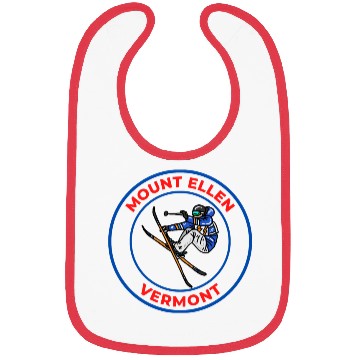Discover Retro Cool Skiing in Mount Ellen Vermont Souvenir Bibs