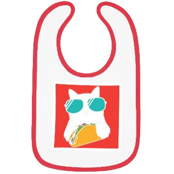 Discover Cool Cat Taco Lover Bibs