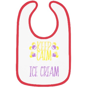 Discover Keep Calm And Eat Ice Cream Lover Bibs