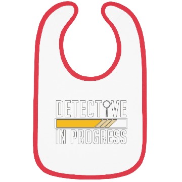 Discover Detective In Progress Law Enforcement Fingerprint Bibs