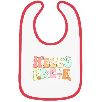 Discover Hello Pre-k Back To School Retro Teacher Student Bibs