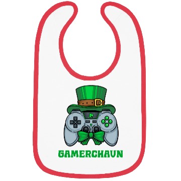 Discover Gamerchaun Gamer St Patrick'S Day Toddler Lucky Bibs