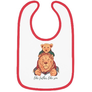 Discover Roaring Bonds: Lion Father & Son Duo Bibs
