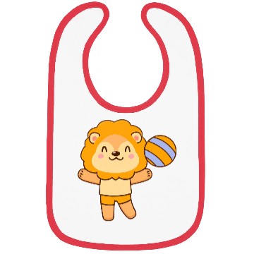 Discover Lion playing volleyball Bibs
