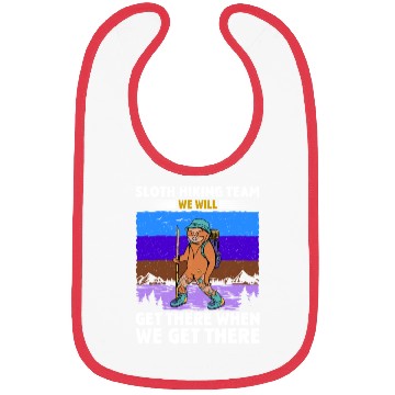 Discover Sloth Hiking Team Wanderlust funny Mountaineer Bibs