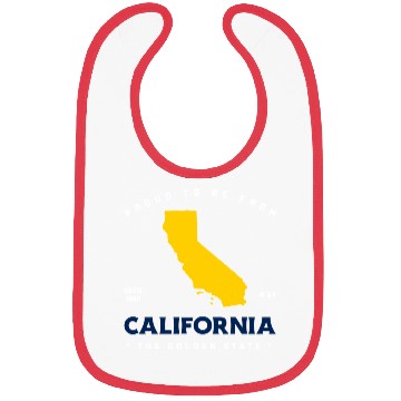 Discover Proud To Be From CALIFORNIA Bibs