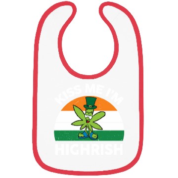 Discover St Patricks Day Kiss Me Im Highrish Marijuana Bibs