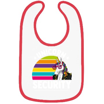 Discover Unicorn Security Funny Unicorn Lover Mythical Bibs