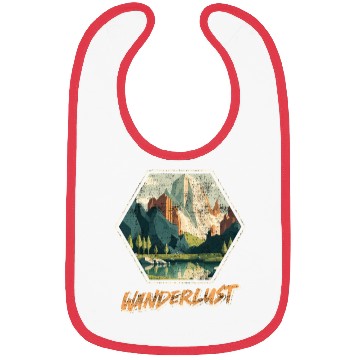 Discover Wanderlust Mountaineer Hiking Mountain love Bibs