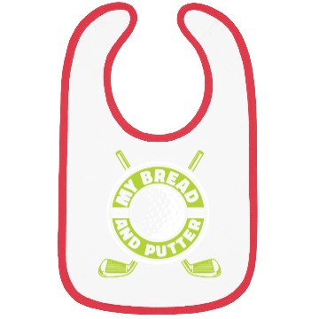 Discover My Bread And Putter Player Pro Golfer Golfing Bibs